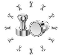 Newaner Aimants 12pcs, Lot de Aimant Néodyme Super Puissant pour Frigo, Petits Aimants pour Réfrigérateur, Plaque Magnétique, Porte, Tableau Noir, Carte, Tableau Blanc (12X16mm)
