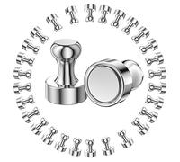 Newaner Aimants 28pcs, Lot de Aimant Néodyme Super Puissant pour Frigo, Petits Aimants pour Réfrigérateur, Plaque Magnétique, Porte, Tableau Noir, Carte, Tableau Blanc 12X16mm