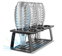 Newaner Égouttoir Biberons pour Sodastream, Égouttoir pour Bouteilles pour Soda Stream Crystal, Easy, Fuse, Emil Bouteille, Support Égouttoir pour 3 Bouteilles avec Bac De Récupération Amovible