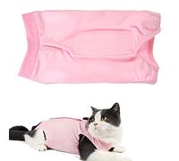 Newaner Gilet de Récupération de Chat, Alternative pour Chiens et Chats Combinaison de récupération pour Animaux, Cat Restauration Convient Plaies Abdominales Maladies(Rosa,L)