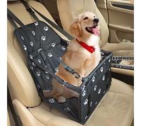 Newaner Siège Auto pour Chien 40×34×25cm, Transport Voiture avec Ceinture de Sécurité et Tige de Support de Nivellement, Sac Pliable Hydrofuge