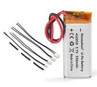 NEWASHAN 550mAh Lipo Batterie H452050 pour Cardo Oreillette Casque Écouteur Scala Rider Q2 Freecom 2 Multiset Q2 TeamSet Pro Solo Bluetooth Moto Intercom Interphone Audio sans Fil Accu Piles 09D29