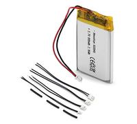 NEWASHAN Batterie 603040 pour Produits électroniques DIY 3,7-5V Casque Bluetooth GPS Wi-FI PDA Lampe LED MP3 MP4 DV 800mAh 3,7V Rechargeable Li-ION Lipo Accu Piles avec Connecteur JST