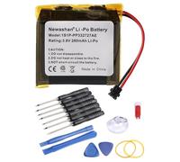 NEWASHAN Batterie AHB332824HPS Compatible avec Tomtom Adventurer Golfer 2 Runner 1 2 3 Spark 1 2 3 Cardio GPS Music Sport Montre Fitness Bracelet Smartwatch Li-ION Li-po Accu Pile 3,8V 280mAh + Outil