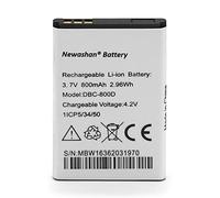 NEWASHAN Batterie Compatible avec Doro téléphone 6530 6520 6620 5030 1360 1361 1350 5516 6030 6050 6051 6526 2424 Phone Easy 500 508 611 DBC-800D DBP-800B 800mAh 3,7V Rechargeable Li-ION Accu Piles