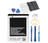 NEWASHAN Batterie EB494358VU Compatible avec Samsung Galaxy Ace GT-S5830 S5839i DuoS S6802 Gio S5660 S5670 B5512 Téléphone Portable Smartphone Li-ION Accu Pile EB464358VU 3,7V 1350mAh avec Kit Outils