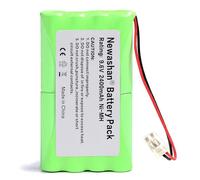 NEWASHAN Batterie pour Somfy 2400720 5008956 5071688 9001001 Moteur Freevia Axovia Evolvia Passeo GDK SGA SGS de Portail Porte de Garage M3 HR15/51 Rechargeable Ni-MH Piles Accu 2400mAh 9,6V