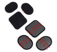 NEWASHAN Coussinets de Rechange Pads Électrode de Ceinture Gel Feuille Compatible avec Appareils Slendertone Electrostimulateur ABS Series Musculation Abdominales Hip EMS (6 Coussinets pour ABS)