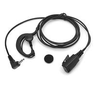 NEWASHAN Écouteur Oreillette Casque pour Yaesu Vertex Radio VX-2R VX-180 VX-261 VX-451 FT-3D FT-5DR FT-60R FT-70D FTA-250L FTA-450L FTA-750L Talkie Walkie Forme de G Micro Bouton PTT