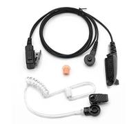 NEWASHAN Oreillette Casque Écouteur Compatible avec Motorola Radio GP320 GP328 GP340 GP380 GP680 HT750 HT1250 MTX850 PRO5150 Talkie Walkie avec Tube Translucide en Caoutchouc et Multibroches PTT