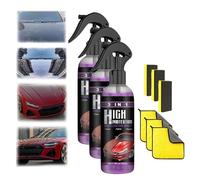 Newbeeoo Car Coating Spray, Newbeeoo 3 in 1 High Protection Quick Car Coating Spray, Multi-Functional Coating Renewal Agent, 3 in 1 Ceramic Car Coating Spray, Ceramic Spray Coating for Cars (3 Pcs)