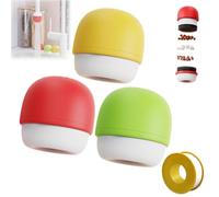 Newbeew 6-Layer Deep Purification Faucet Filter, Multi-Layer Deep Purification Faucet Water Filter, Mushroom-Head Faucet Filter, Compact and Portable Easy Install (Red+Green+Yellow)