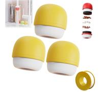 Newbeew 6-Layer Deep Purification Faucet Filter, Multi-Layer Deep Purification Faucet Water Filter, Mushroom-Head Faucet Filter, Compact and Portable Easy Install (3*Yellow)