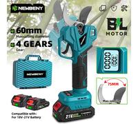 NewBeny 4 vitesses sans brosse 75mm sécateur électrique cisaille arbre fruitier bonsaï sans fil sécateur ciseaux outils électriques pour batterie Makita NO Battery