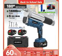 NewBeny 96Mpa 14000PSL pistolet à graisse électrique injecteur d'huile Machine à graisse pistolet à graisse électrique outil matériel pour Makita 21V batterie broche No Battery