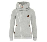 Newbestyle Femmes Veste de survêtement Vicky Pull à Capuche zippé Tops Femmes Pull à Capuche,Light Grey,3XL