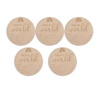 Newbo Sannouncement Sign, couverture de réception de nouveau-né, panneau d'annonce de bébé, panneau de nom Hello World Newbor pour annonce de naissance à l'hôpital, accessoires de photographie pour
