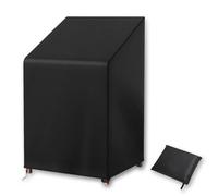 Newbob Bache Chaise de Jardin Exterieur, Bâche de Protection Chaise de Jardin, 420D Oxford Imperméable Étanche Housse Chaise de Jardin Exterieur pour 6 Chaises Empilables 65x 75x 85/120cm