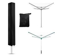 Newbob Housse Sechoir Parapluie Extérieur de Leifheit Très Grand, 420D Oxford Résistante aux Intempéries Housse Sechoir à Linge 4 Bras&3 Bras, Housse Etendoir Parapluie(180x18x18cm)