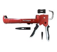 Newborn Octogun 930-GTD Pistolet à calfeutrer anti-goutte - Poignée de déclenchement Gator | Convient aux cartouches de 0,6 l | Rapport de poussée 10:1 | Support de tige hexagonale lisse avec outil de