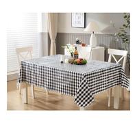 NEWBRIDGE 60 x 84 pouces Recangle Vinyle Nateau avec Flannel Backing Bistro Tavern Check Caf? Couverture de table en vinyle exterieur a carreaux