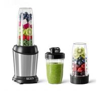 NEWBULIG Smoothie Maker à 17 ou 24 Tasses Portable sans BPA Petite Machine à Smoothie Personnelle avec Serrure de Sécurité pour Cuisine, Broyage, Broyage, Mélange, Argent
