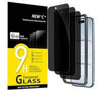 NEW'C Kit de 3, Verre Trempé Anti-Espion pour iPhone Air, iPhone 17 Air (6,5 Pouces) Protection écran efficace contre les Rayures-Angle de Confidentialité 28 Degrés- Outil d'installation facile inclus