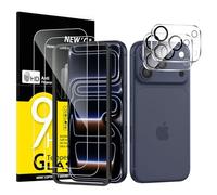 NEW'C Kit de 4, 2 x Verre Trempé pour iPhone 17 Pro Max (6,9 Pouces) et 2 x Protection Caméra Arrière - Kit Outil d'Installation Facile - Anti Rayures - Ultra Résistant-HD Transparent