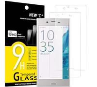 NEW'C Lot de 2, Verre Trempé Compatible avec Sony Xperia XZ Film Protection écran sans Bulles d'air Ultra Résistant (0,33mm HD Ultra Transparent) Dureté 9H Glass