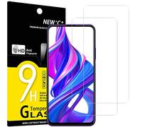 NEW'C Lot de 2, Verre Trempé pour Honor 9X, Honor 9X Pro, Film Protection écran efficace contre les Rayures - sans Bulles - Ultra Résistant (0,33mm HD Ultra Transparent) Dureté 9H Glass