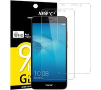 NEW'C Lot de 2, Verre Trempé pour Huawei Honor 5C, Film Protection écran sans Bulles d'air Ultra Résistant (0,33mm HD Ultra Transparent) Dureté 9H Glass