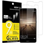 NEW'C Lot de 2, Verre Trempé pour Huawei Mate 9, Film Protection écran sans Bulles d'air Ultra Résistant (0,33mm HD Ultra Transparent) Dureté 9H Glass