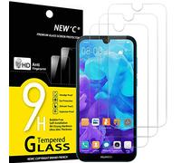 NEW'C Lot de 2, Verre Trempé pour Huawei Y5 (2019), Film Protection écran Efficace Contre Les Rayures - sans Bulles - Ultra Résistant (0,33mm HD Ultra Transparent) Dureté 9H Glass
