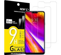 NEW'C Lot de 2, Verre Trempé pour LG G7 ThinQ, Film Protection écran efficace contre les Rayures - sans Bulles - Ultra Résistant (0,33mm HD Ultra Transparent) Dureté 9H Glass