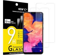 NEW'C Lot de 2, Verre Trempé pour Samsung Galaxy A10, A10s, M10, Film Protection écran efficace contre les Rayures - sans Bulles - Ultra Résistant (0,33mm HD Ultra Transparent) Dureté 9H Glass