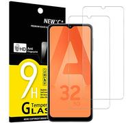 NEW'C Lot de 2, Verre Trempé pour Samsung Galaxy A32 5G (6,5), Film Protection écran -sans Bulles d'air -Ultra Résistant (0,33mm HD Ultra Transparent) Dureté 9H Glass