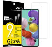 NEW'C Lot de 2, Verre Trempé pour Samsung Galaxy A51, Film Protection écran -sans Bulles d'air -Ultra Résistant (0,33mm HD Ultra Transparent) Dureté 9H Glass