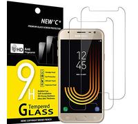 NEW'C Lot de 2, Verre Trempé pour Samsung Galaxy J5 2017 Film Protection écran sans Bulles d'air Ultra Résistant (0,33mm HD Ultra Transparent) Dureté 9H Glass