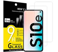 NEW'C Lot de 2, Verre Trempé pour Samsung Galaxy S10e, Film Protection écran -sans Bulles d'air -Ultra Résistant (0,33mm HD Ultra Transparent) Dureté 9H Glass