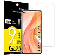 NEW'C Lot de 2, Verre Trempé pour Xiaomi Mi 11 Lite/Mi 11 Lite 5G, Film Protection écran efficace contre les Rayures - sans Bulles - Ultra Résistant (0,33mm HD Ultra Transparent) Dureté 9H Glass