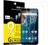 NEW'C Lot de 2, Verre Trempé pour Xiaomi Mi A2, Xiaomi Mi 6X, Film Protection écran efficace contre les Rayures - sans Bulles - Ultra Résistant (0,33mm HD Ultra Transparent) Dureté 9H Glass