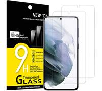 NEW'C Lot de 2, Verre Trempé pourSamsung Galaxy S21 Plus / S21 + 5G (6.7), Film Protection écran efficace contre les Rayures - Ultra Résistant (0,26mm HD Ultra Transparent) Dureté 9H Glass