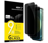 NEW'C Lot de 3, Verre Trempé Anti-Espion pour iPhone 12 Mini (5,4 Pouces), Angle de Confidentialité 28 Degrés Amélioré, Dureté Ultra-Résistante 9H, Sans Bulles