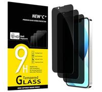 NEW'C Lot de 3, Verre Trempé Anti-Espion pour iPhone 13 Mini (5,4 Pouces), Angle de Confidentialité 35 Degrés Équilibré avec Protection des Yeux, Dureté Ultra-Résistante 9H, Sans Bulles