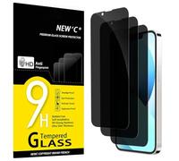 NEW'C Lot de 3, Verre Trempé Anti-Espion pour iPhone 13 Mini (5,4 Pouces), Angle de Confidentialité 35 Degrés Équilibré avec Protection des Yeux, Dureté Ultra-Résistante 9H, Sans Bulles