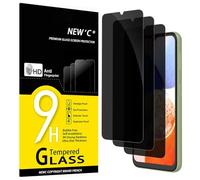 NEW'C Lot de 3, Verre Trempé Anti-Espion pour Samsung Galaxy A14 5G, A14 4G, M14 5G, Angle de Confidentialité 35 Degrés Équilibré avec Protection des Yeux, Dureté Ultra-Résistante 9H, Sans Bulles