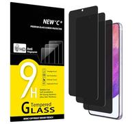 NEW'C Lot de 3, Verre Trempé Anti-Espion pour Samsung Galaxy S21 FE 5G, Angle de Confidentialité 28 Degrés Amélioré, Dureté Ultra-Résistante 9H, Sans Bulles