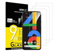 NEW'C Lot de 3, Verre Trempé pour Google pixel 4a 4G, Film Protection écran efficace contre les Rayures - sans Bulles - Ultra Résistant (0,33mm HD Ultra Transparent) Dureté 9H Glass