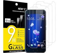 NEW'C Lot de 3, Verre Trempé pour HTC U11, Film Protection écran sans Bulles d'air Ultra Résistant (0,33mm HD Ultra Transparent) Dureté 9H Glass
