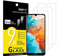 NEW'C Lot de 3, Verre Trempé pour Huawei Y6 2019, Y6 Prime (2019), Film Protection écran efficace contre les Rayures - sans Bulles - Ultra Résistant (0,33mm HD Ultra Transparent) Dureté 9H Glass